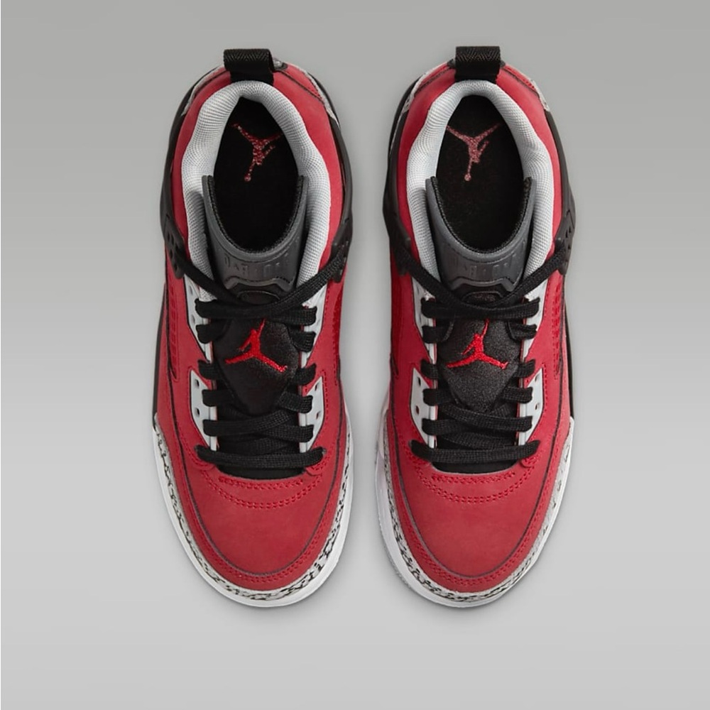 Jordan Red and Black High-Top Sneakers